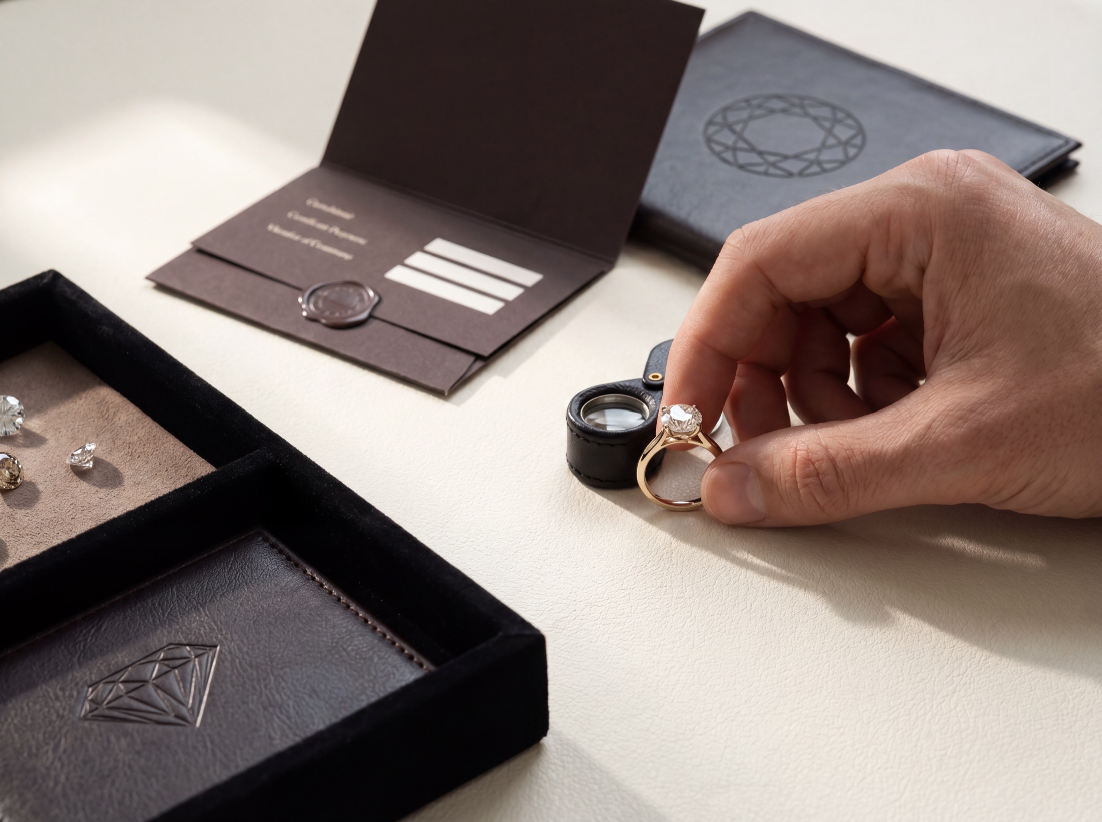 Diamond certification and product proof details
