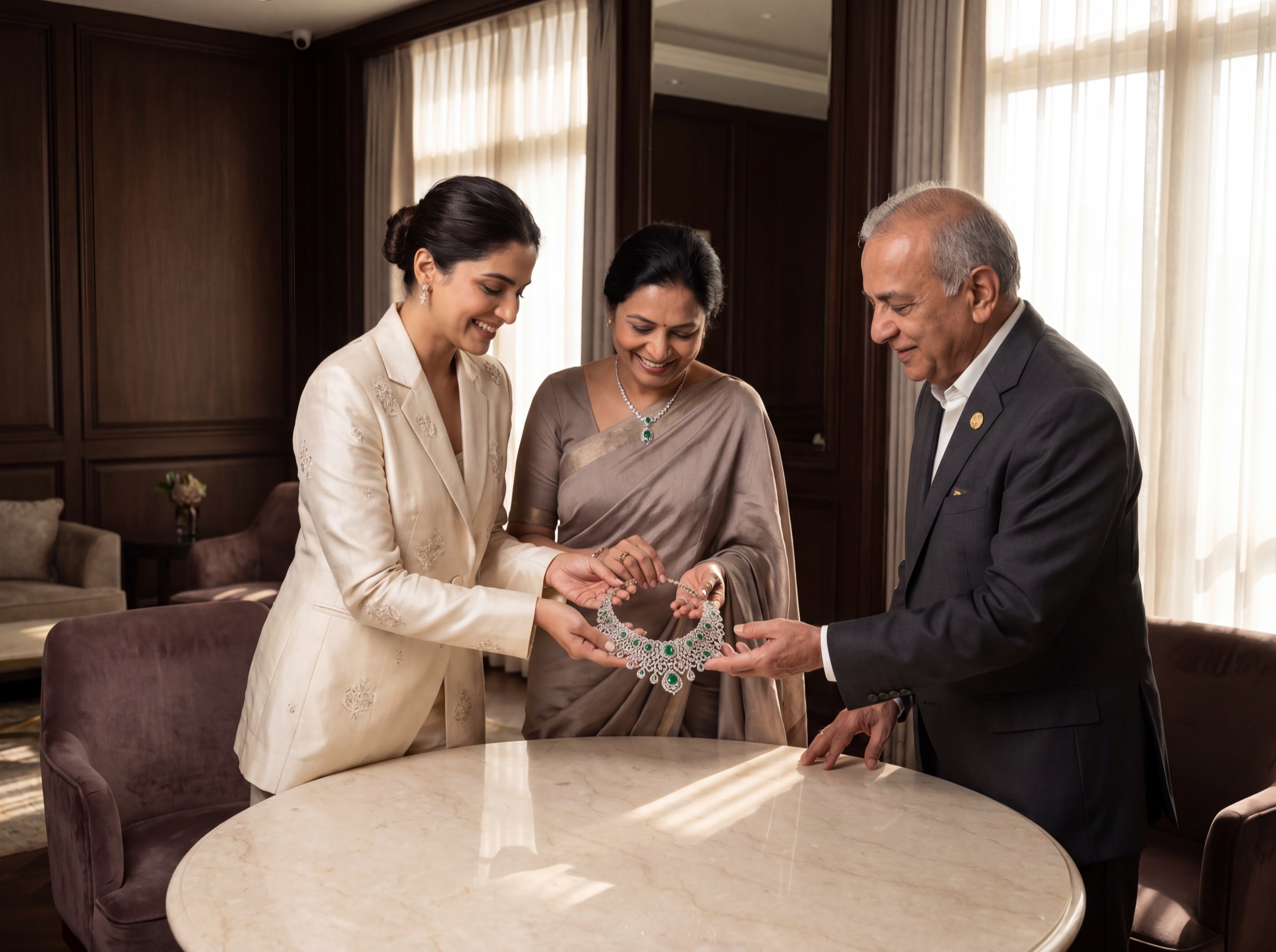 High-consideration bridal jewellery consultation
