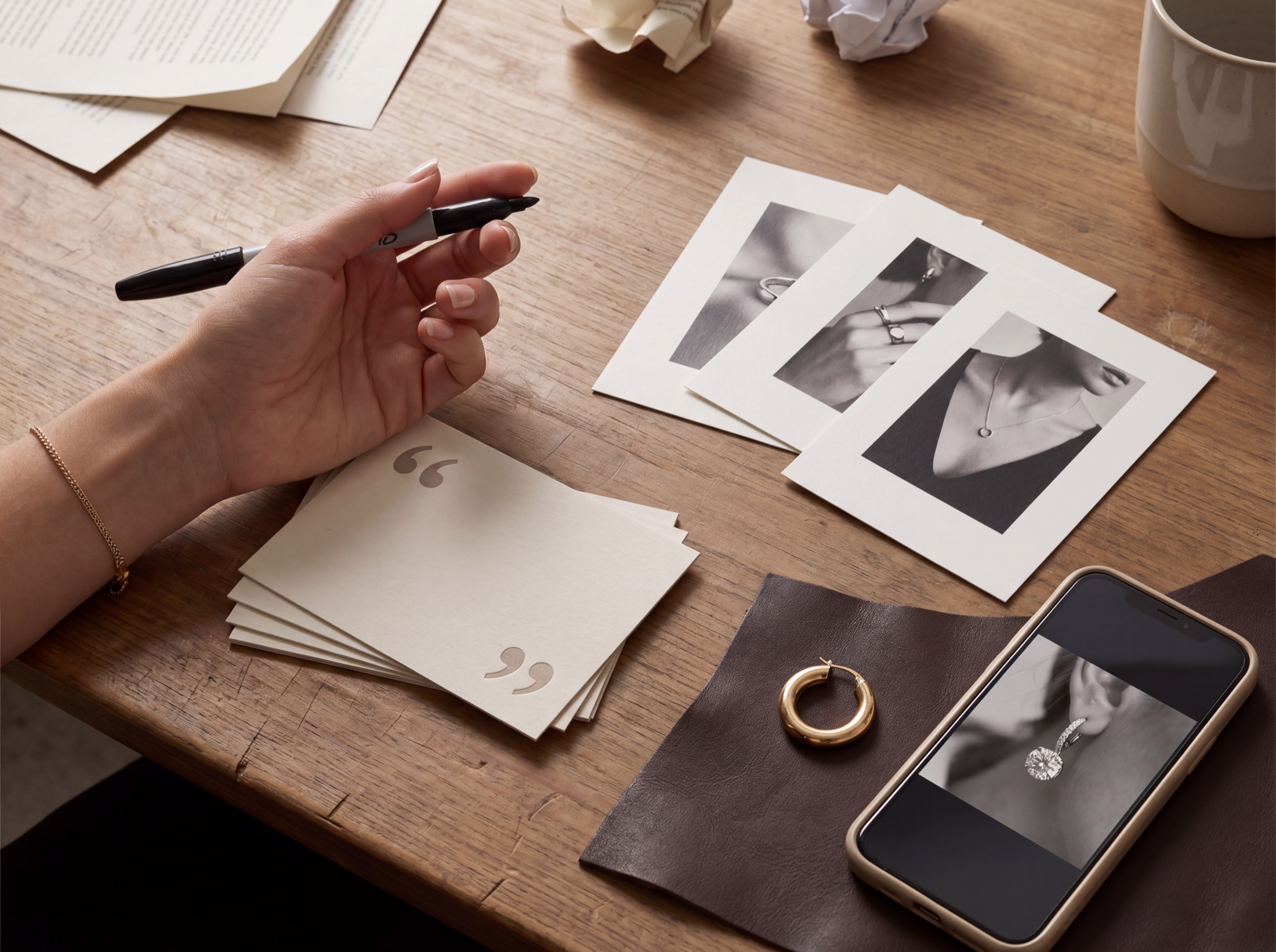 Customer proof translated into jewellery campaign assets